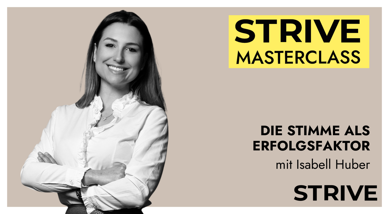 Masterclass „Die Stimme als Erfolgsfaktor“ mit Isabell Huber