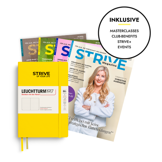Leadership-Abo Print mit STRIVE Notizbuch