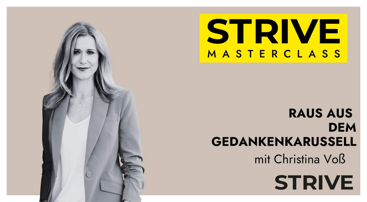Masterclass "Raus aus dem Gedankenkarussell" mit Christina Voß