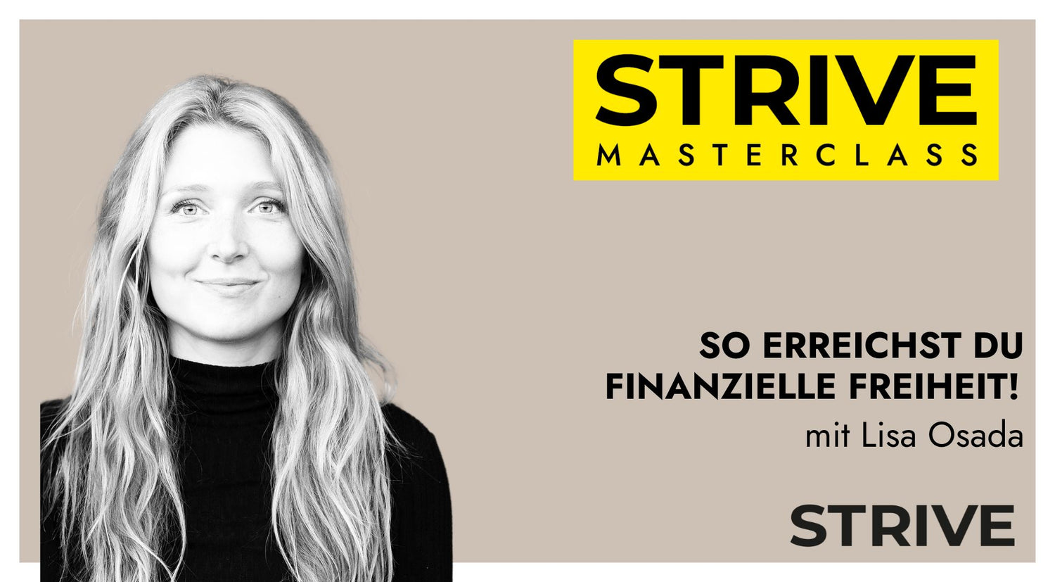 Masterclass „So erreichst Du Finanzielle Freiheit" mit Lisa Osada