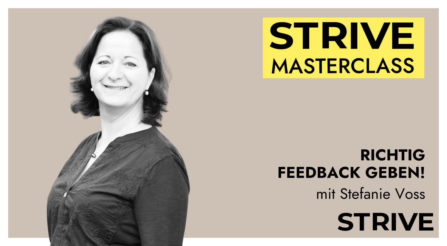 Masterclass „Richtig Feedback geben" mit Stefanie Voss