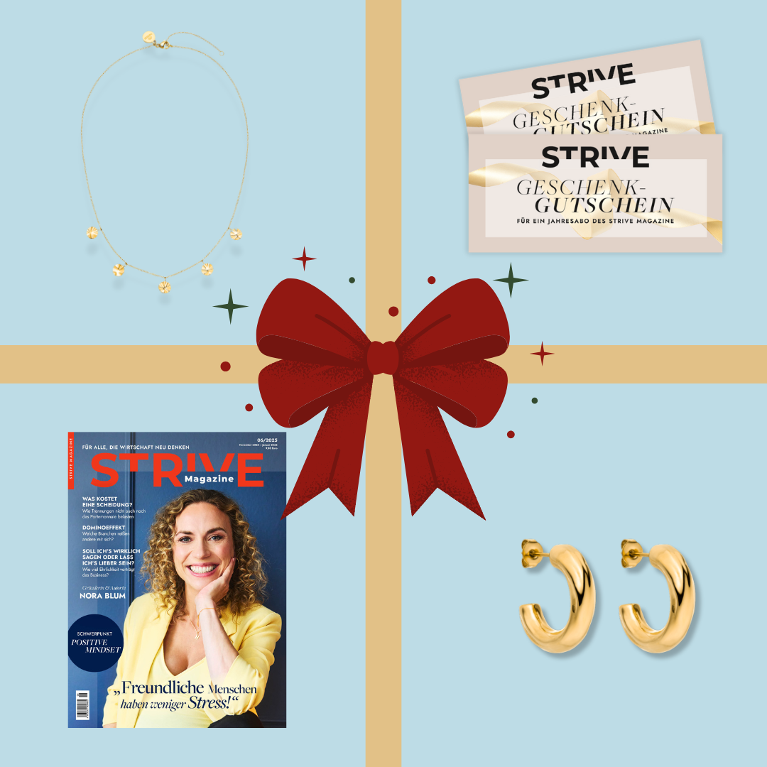 Verschenke STRIVE: 6 Printausgaben