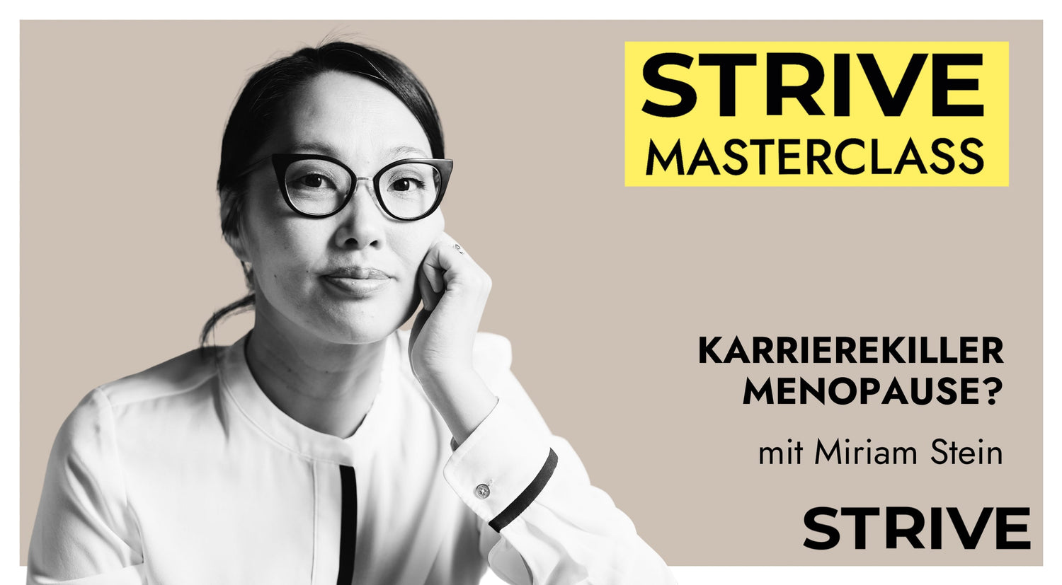 Masterclass „Karrierekiller Menopause?" mit Miriam Stein