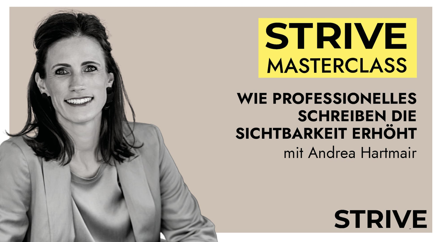 Masterclass „Wie professionelles Schreiben die Sichtbarkeit erhöht" – mit Andrea Hartmair