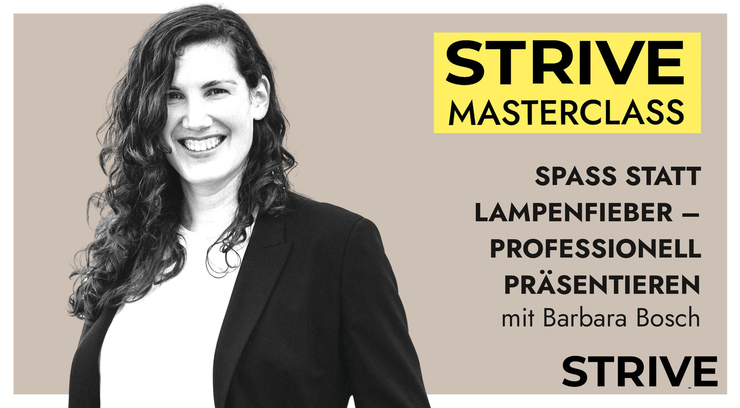 Masterclass „Spaß statt Lampenfieber – Professionell präsentieren" – mit Barbara Bosch