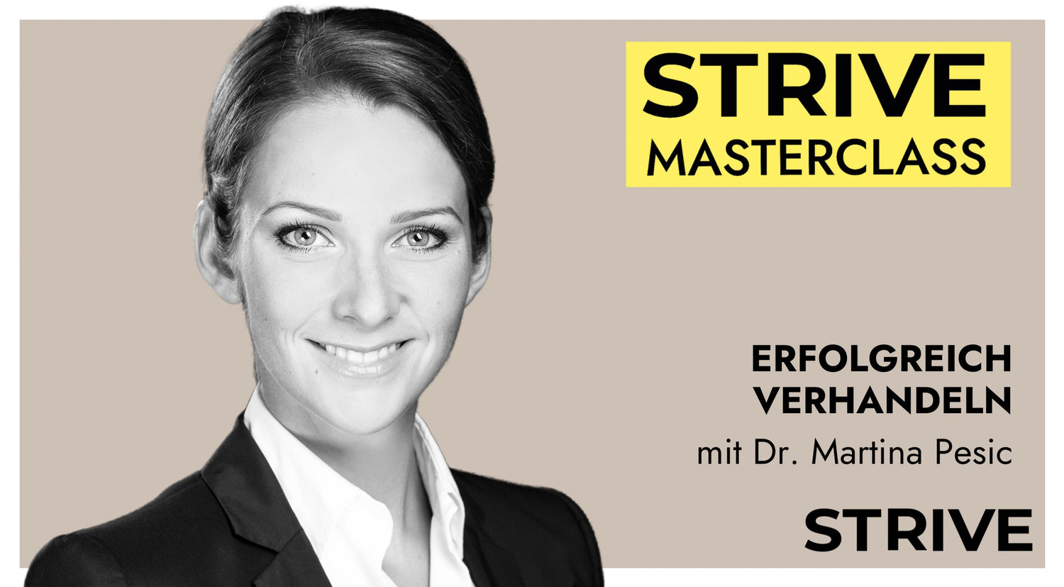 Masterclass „Erfolgreich verhandeln mit Dr. Martina Pesic"