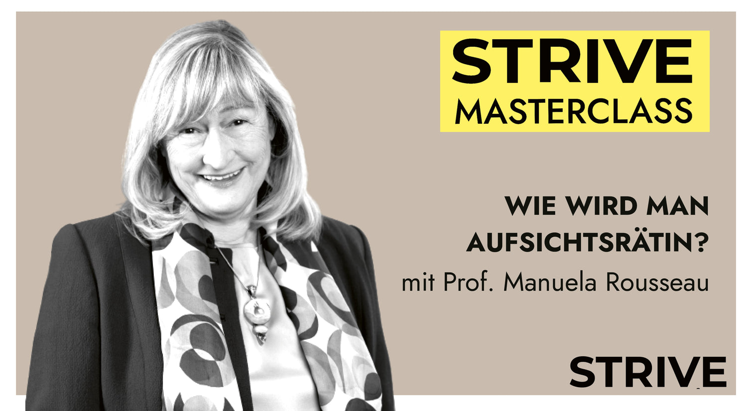 Masterclass „Wie wird man Aufsichtsrätin?“ mit Prof. Manuela Rousseau