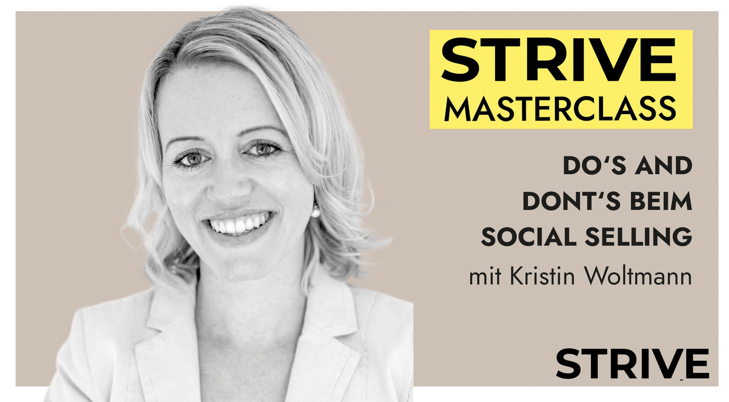 Masterclass „Dos and Don'ts beim Social Selling" mit Kristin Woltmann