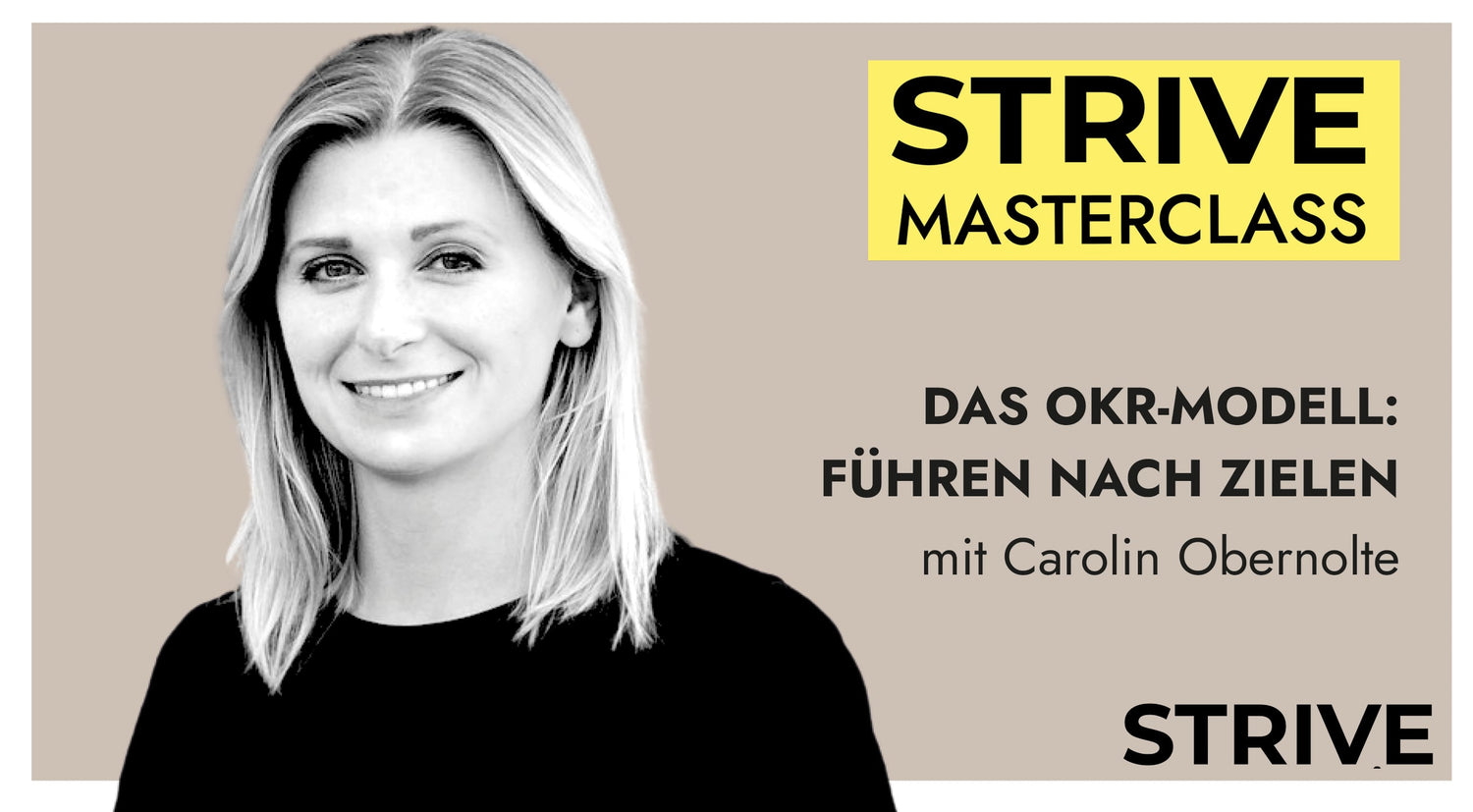 Masterclass „Das OKR-Modell – Führen nach Zielen“ mit Carolin Obernolte